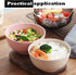 4 PCS 4.7inch Lightweight Wheat Straw Bowls - Unbreakable Cereal Pasta Bowls, Microwave & Dishwasher Safe, Beige