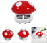 TOPINCN Mushroom Desktop Vacuum Cleaner, Cute Mini Mushroom Shape Dust Vacuum for Home, School, and Office (Red)