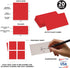 Andaz Press Table Tent Printable Place Cards, Red, 20-Pack for Weddings & Graduations
