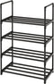 COAPUKT Metal Stackable Small Shoe Rack Organizer, Narrow Shoe Racks for Closets Entryway,