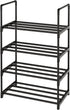 COAPUKT Metal Stackable Small Shoe Rack Organizer, Narrow Shoe Racks for Closets Entryway,