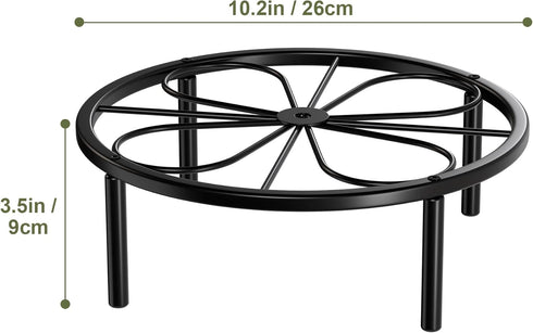 Chinpakden Plant Stand Plant Holder - Short Plant Riser for Garden Courtyard, Heavy Duty Flower Stand for Multiple