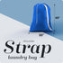 Handy Laundry Shoulder Strap Bag - Drawstring Locking Closure, Durable Nylon Material, Heavy Duty Stitching, Large