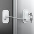 Refrigerator Lock 2 Packs, Easy to Use Fridge Locks with Key, Silicone Wire Protection for Kids