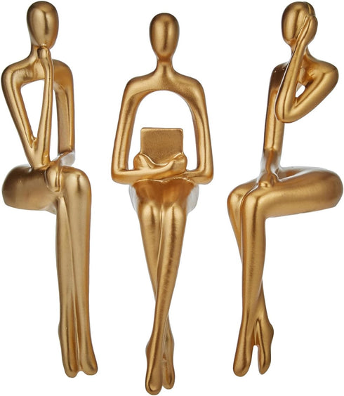 XINXUAN Gold Statue Home Decor - Modern Bookshelf & Desk Decor - 3