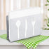 Fdit Stainless Steel Napkin Holder Decorative Paper Cocktail Modern Serviette Rack Table Decor Napkin Dispenser Organizer for Kitchen Countertops, Dinner Tables, Picnic