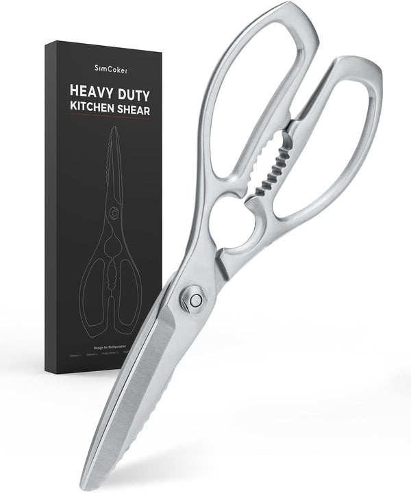 Kitchen Scissors, Forged Stainless Steel Heavy Duty Kitchen Shears, Dishwasher Safe Cooking