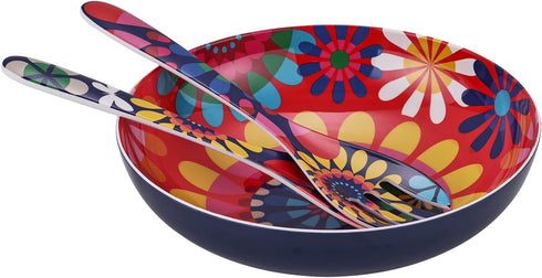 French Bull 2-Piece Salad Server Set, Melamine Dinnerware, 13" for Outdoor, Party, Festival Utensils