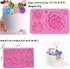 Large Rose Mold Silicone, Flower and Leaves Fondant Cake Molds for Decoration