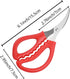 32PCS Red Seafood Scissors Bulk - Multifunctional Crab Leg Crackers for Kitchen Seafood Peeling
