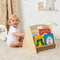 AZSKY Double Sided Toodler Book Shelf, Small Wooden Book Storage for Kids,
