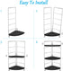 3-Tier Countertop Counter-Kitchen Corner Bathroom Sink Organizer Storage Shelf Stackable Organizer for Cosmetics