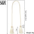 BEL AVENIR 4 Pack Handmade Curtain Tiebacks with Tassel, Decorative Curtain Holdbacks (Beige, 4 Pack)