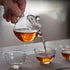 123Arts Mini Tea Pot, Clear Glass Teapot, Small Teapot for One Person Use, 220ml/7.3oz