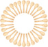 Small Mini Wooden Spoons 50 PCS for Body Scrubs, Sugar Scrubs, Spices, Ice Cream, Bath Salts, 3.93 Inch