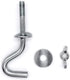 Zinc Heavy-Duty Replacement Hooks, 2 Packs Holding Hammock Fit 3/8 Inch Dia. 1-1/4 to 2 Inch Long Hole