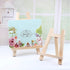 Small Tabletop Display Stand, 8 inch Wooden A-Frame Artist Easel for Canvas, Photo, Picture Sign