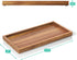 ALELION 11.7" Acacia Wood Bathroom Vanity Tray for Counter - Decorative Organizer for Makeup and Jewelry