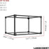 LANSCOERY Shoe Storage Box, Stackable Clear Acrylic Foldable Shoe Organizer with Magnetic Side Opening Door for
