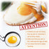 3.5" Set 2 COTEY Egg Rings of with Silicone Handle, Large Ring for Frying Eggs, Round Mold for English Muffins