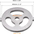 MECCANIXITY Meat Grinder Plate - 7mmx54mm Iron Alloy Chopper for Grinders