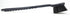 SPARTA 40501EC03 Plastic Large Scrub Brush, Kitchen Utility Brush with Long Handle for Cleaning, 20 Inches, Black
