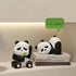 Whbbbj 2pcs Cute Panda Decorative Bookends, Resin Unique Animal Book Ends, Fun Modern Home Sculptures, Modern Panda