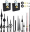 2pcs Silent Quartz Clock Movement, Long and Short Shaft with 5 Sets Hands for DIY Wall Clock