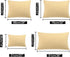 uxcell 2 Pack Pillow Cases Soft 1800 Series Microfiber with Zipper King (20"x36") - Gold