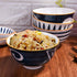 Japanese Rice Bowl Set, 4 Ceramic Sushi Bowls for Soup & Oats
