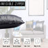 Juya Delight Throw Pillow Case, Set of 2 Sparkly Cushion Covers for Couch Sofa Home Decorative, 18x18 inches, Black