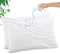 Gogreen Bamboo Rayon Waterproof Pillow Protector, Breathable Cover with Zipper, Super Soft Pillow Case (2 Packs, White)