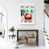 Iconic Negroni Cocktail Poster: MIX & MATCH Bar Cart Decor with Cocktail Recipes, Canvas Print