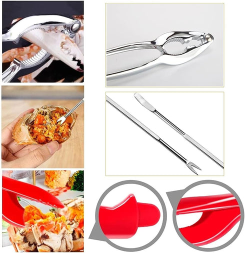 New Starting Point Trading 26 PCS Seafood Tools - Crab Crackers, Scissors, Lobster Sheller, Nutcracker Set for Seafood