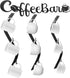 Peryiter Coffee Cup Holder Coffee Mug Wall Rack Mounted with Bar Shelf
