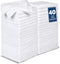 TEAWOO 40 Pack White Coral Velvet Washcloths Bulk, Highly Absorbent and Soft Face
