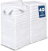 TEAWOO 40 Pack White Coral Velvet Washcloths Bulk, Highly Absorbent and Soft Face