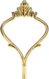 Cake Cupcake Tray Stand Handle, 2-Tiers Crown-Gold Fruit Plate Hardware Fitting Holder