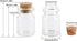 MaxMau 100 Count Small Glass Bottles with Corks, 5ml Tiny Vials Clear Mini Jars for Art Crafts Storage