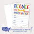 Bounce House or Jumping Party Invitations with Envelopes (20 Count)