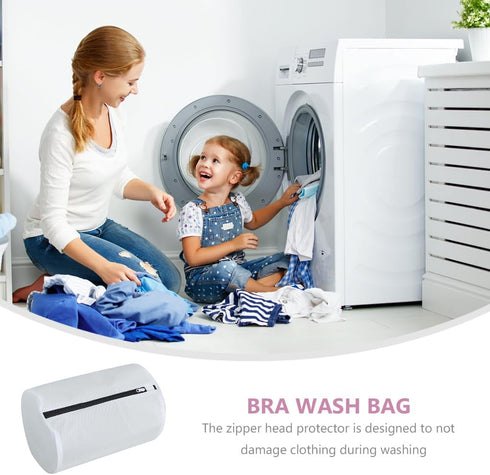 Cabilock 3pcs Laundry Sack Cylindrical Washing Bag, Bra Bags for Laundry Garment Bag for Washing Machine