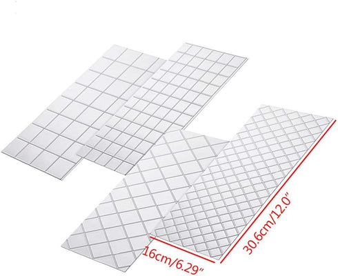 Cake Fondant Impression Mat Mold, Diamond Quilted Grid Texture Embossing Mat for Cupcake Wedding Cake Decoration