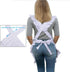 2 Love Potato Retro Style Cotton Kitchen Apron for Women - Adjustable Cross Back Ties, Pockets - White