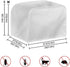 Sunflower Rooster Toaster Oven Covers for Kitchen Polyester Fabric Quilted Toaster Appliance Dust-proof Cover for Small Appliance Dust Cover and Fingerprint Protection Stain Resistant Bag