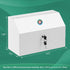 12.2 5.9 7.87 inch KYODOLED Wall Mount Medicine Lock Box, Drug Cabinet with Key, Large Capacity Secure Steel