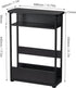 Table,3-Tier Narrow Side Slim End Table with Storage Shelf,Modern Sofa Table Thin Side Table for Narrow and Small