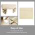 Soft Blackout Silk Look Satin Small Door Curtains, Elegant French Door Panels for Privacy, Beige, 24"x18", 1 Panel