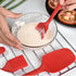 Silicone Spatula Set, 6 Piece Kitchen Utensils for Cooking, Baking, and Mixing, Heat Resistant (Red)