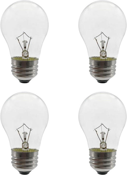 40 Watt Oven Light Bulb, High Temperature Resistant Appliance Bulb for Oven, Stove, Refrigerator (4-Pack)