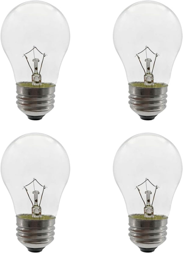 40 Watt Oven Light Bulb, High Temperature Resistant Appliance Bulb for Oven, Stove, Refrigerator (4-Pack)